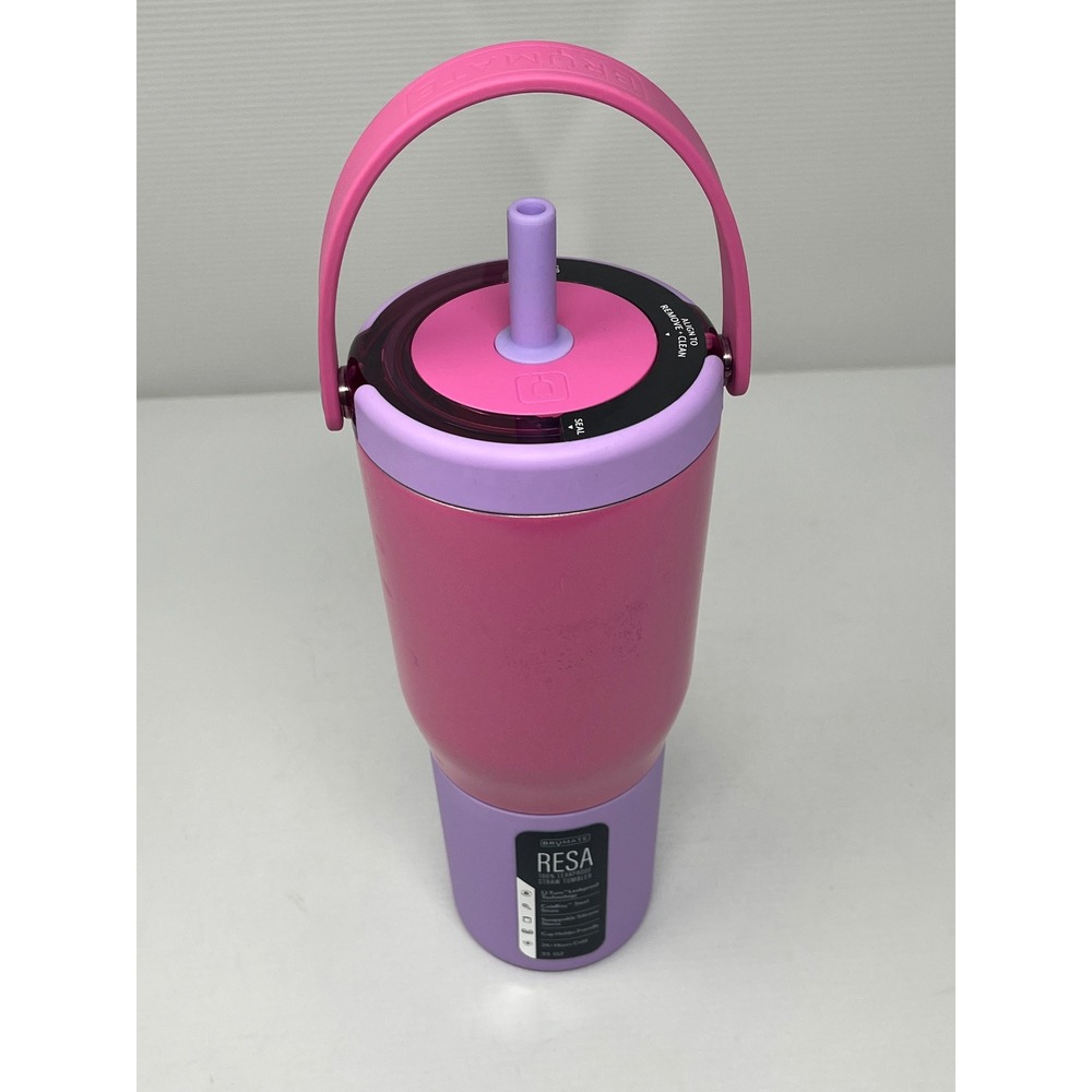 NEW BruMate Resa 35oz Leakproof Straw Tumbler Pink Purple Cotton Candy Mug